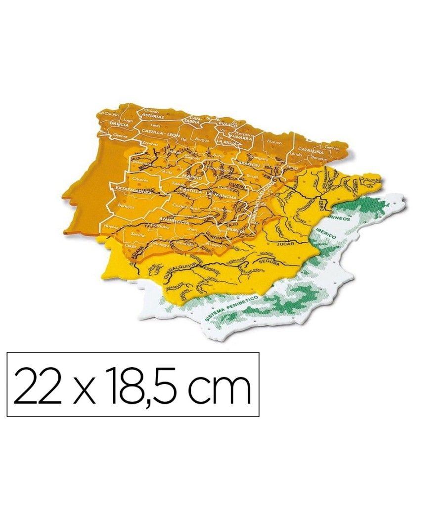 Plantilla faibo mapa españa 22x18,5 cm bolsa de 3 unidades 100% reciclable