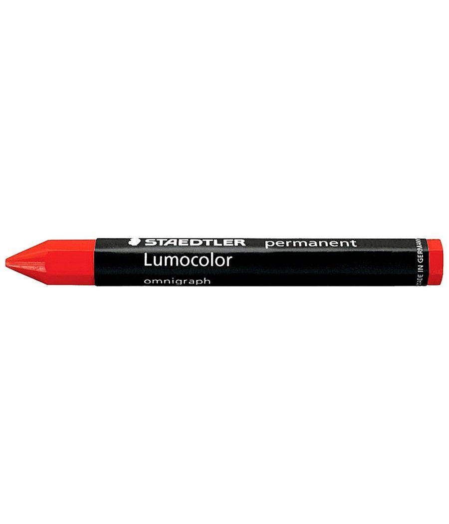 Cera staedtler para marcar rojo lumocolor permanente omnigraph 236 caja de 12 unidades