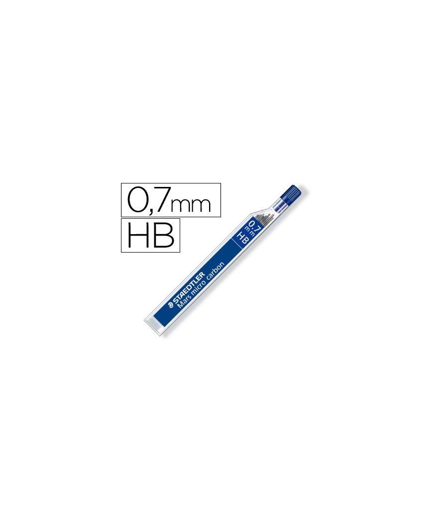 Minas staedtler mars micro grafito 0,7 mm hb tubo con 12 minas pack 12 unidades