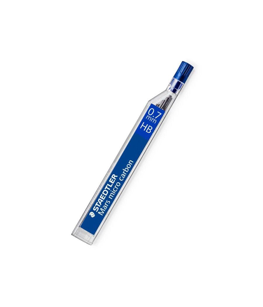 Minas staedtler mars micro grafito 0,7 mm hb tubo con 12 minas pack 12 unidades