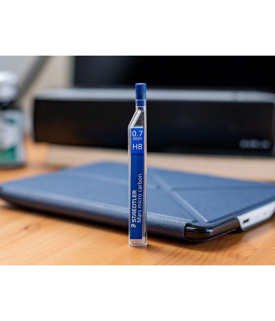 Minas staedtler mars micro grafito 0,7 mm hb tubo con 12 minas pack 12 unidades