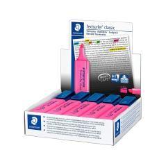 Rotulador staedtler textsurfer classic 364 fluorescente rosa pack 10 unidades