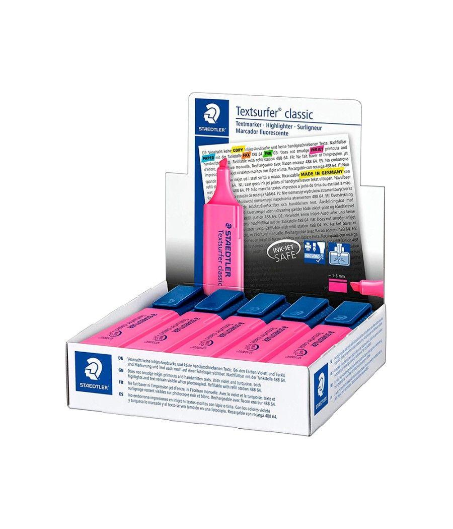 Rotulador staedtler textsurfer classic 364 fluorescente rosa pack 10 unidades