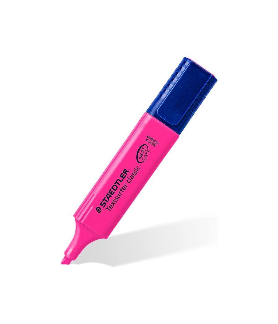 Rotulador staedtler textsurfer classic 364 fluorescente rosa pack 10 unidades