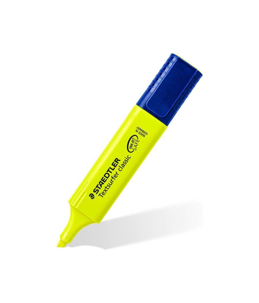 Rotulador staedtler textsurfer classic 364 fluorescente amarillo pack 10 unidades