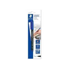 Rotulador staedtler lumocolor retroproyeccion punta de fibrapermanente 318-3 azul punta fina redonda 0.6 mm pack 10 unidades