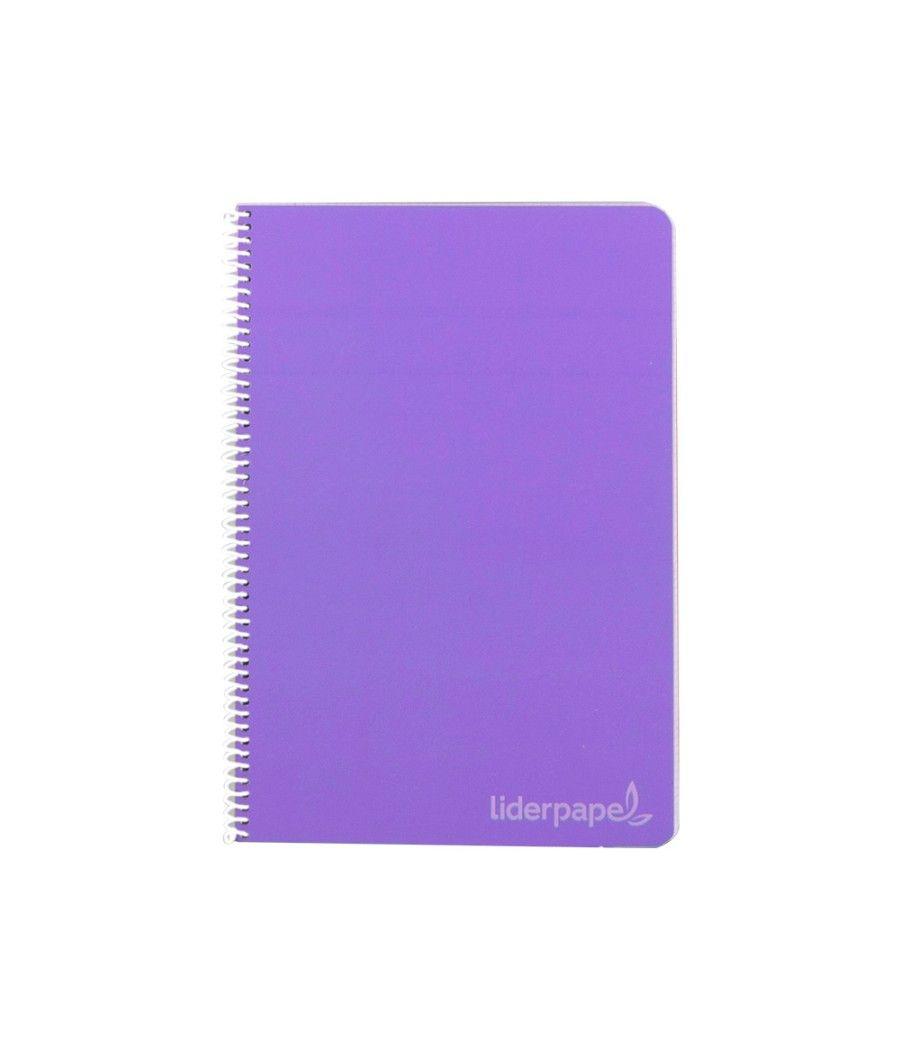 Cuaderno espiral liderpapel cuarto witty tapa dura 80h 75gr liso sin margen colores surtidos pack 10 unidades