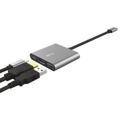 Adaptador trust dalyx 3 in 1/ usb tipo-c macho - hdmi hembra/ usb 3.1 / usb tipo-c