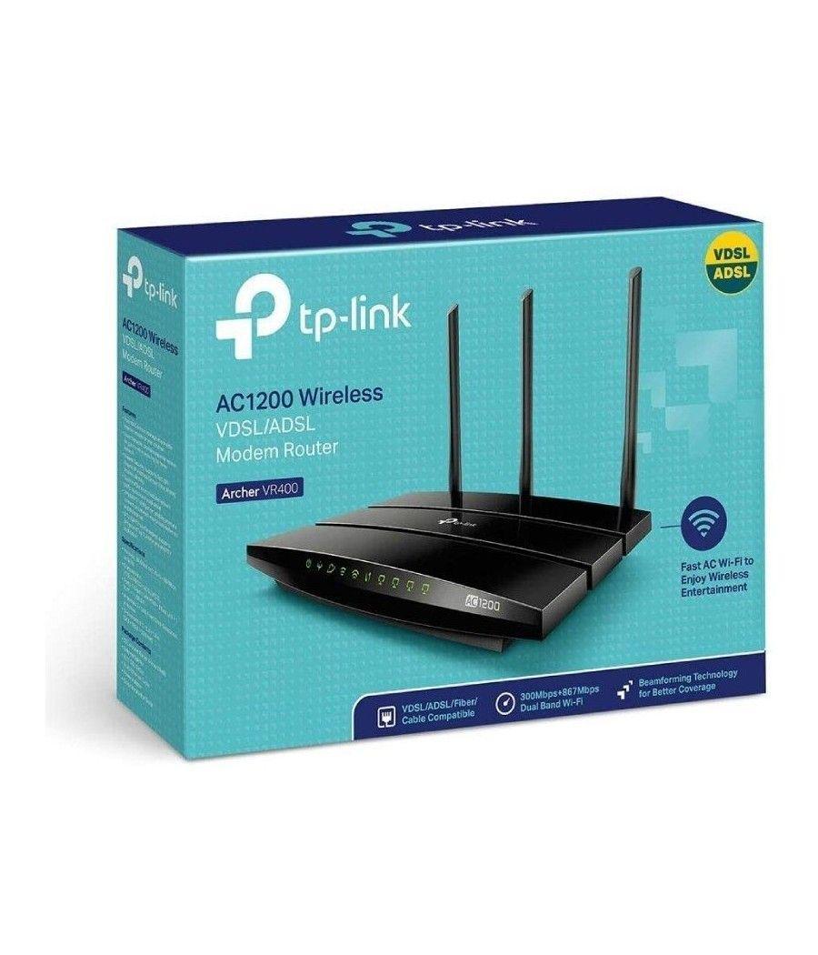 Módem router inalámbrico tp-link archer vr400 1200mbps/ 2.4ghz 5ghz/ 3 antenas/ wifi 802.11ac/n/a/ - b/g/n