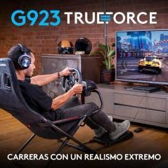 Volante con pedales logitech g923 trueforce para playstation ps5/ pc