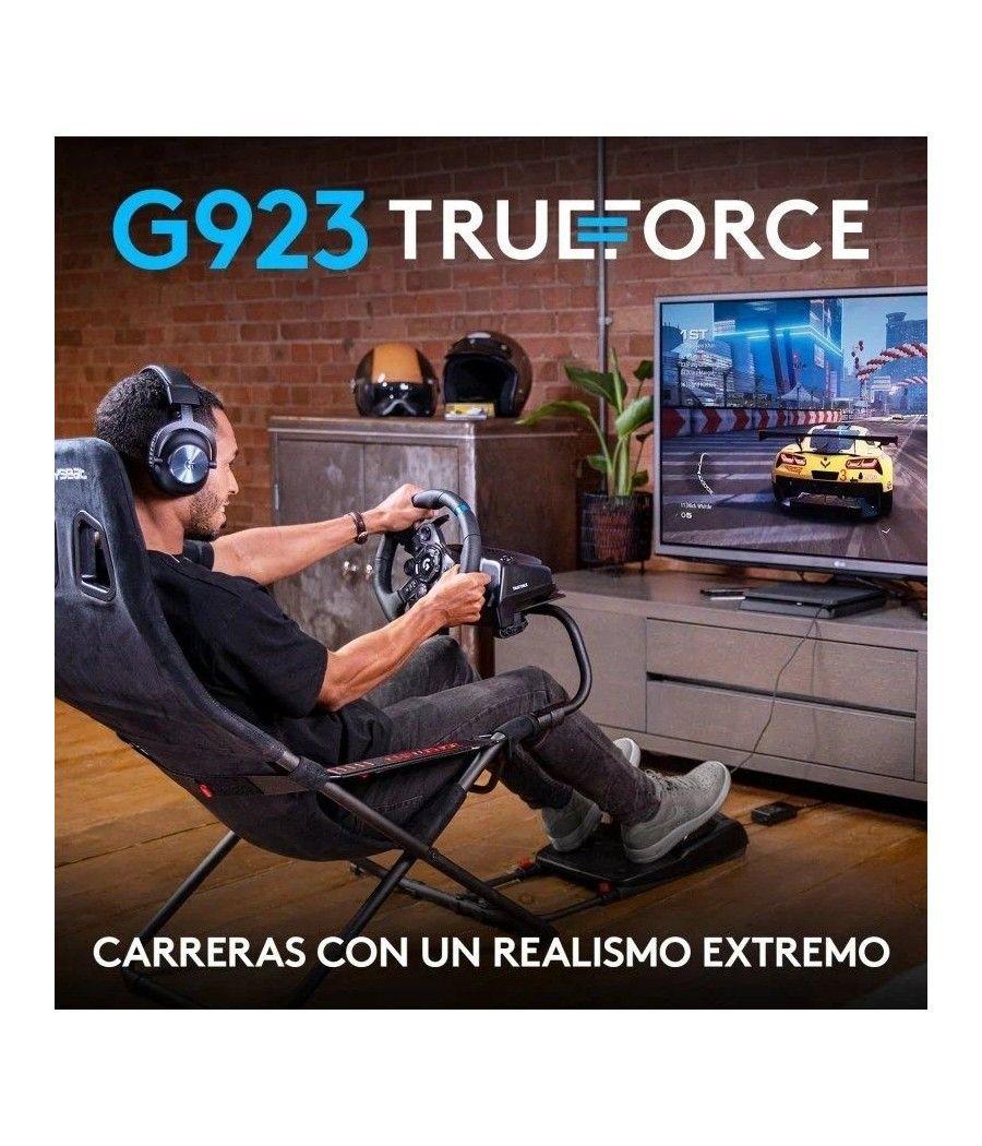 Volante con pedales logitech g923 trueforce para playstation ps5/ pc