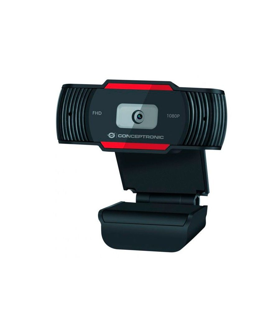 Webcam fhd conceptronic amdis04 1080p usb foco fijo 3.6mm 30 fps angulo vision 65º microfono integrado