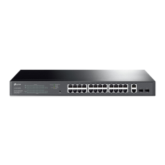 Switch tp link tl-sg1428pe / easy smart 28x1g poe+, 250w