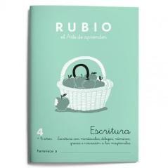 Rubio cuaderno de escritura nº 4 pack 10 unidades