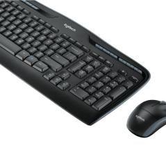 Logitech teclado+ ratón mk330 usb negro