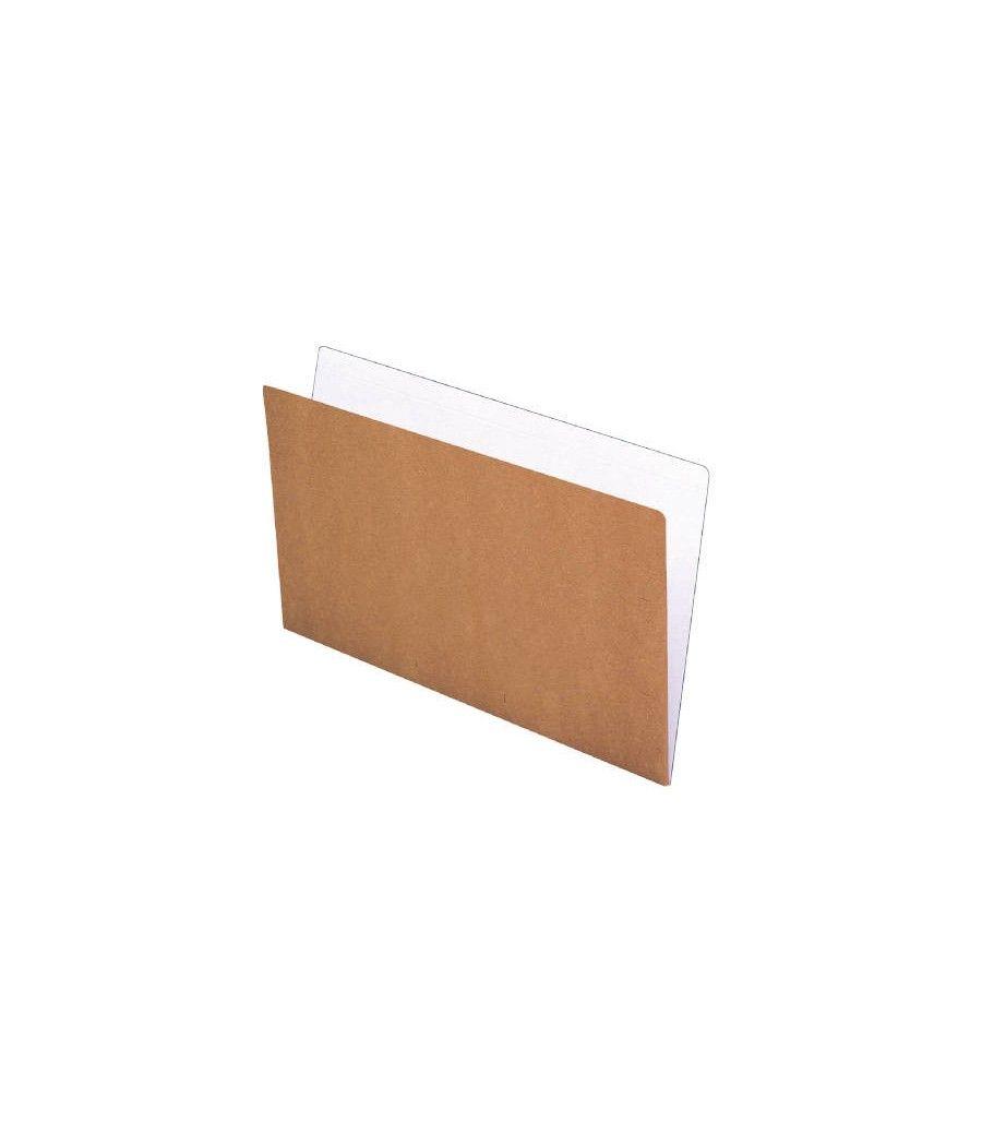 Subcarpeta simples kraft 240 grs folio bicolor gio 400040628 pack 50 unidades