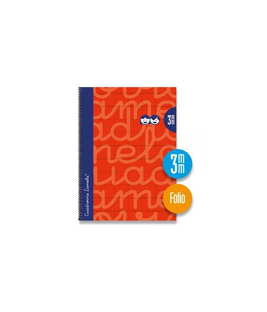 Cuaderno folio forrado rayado 3 mm rojo lamela 7fte003r pack 5 unidades