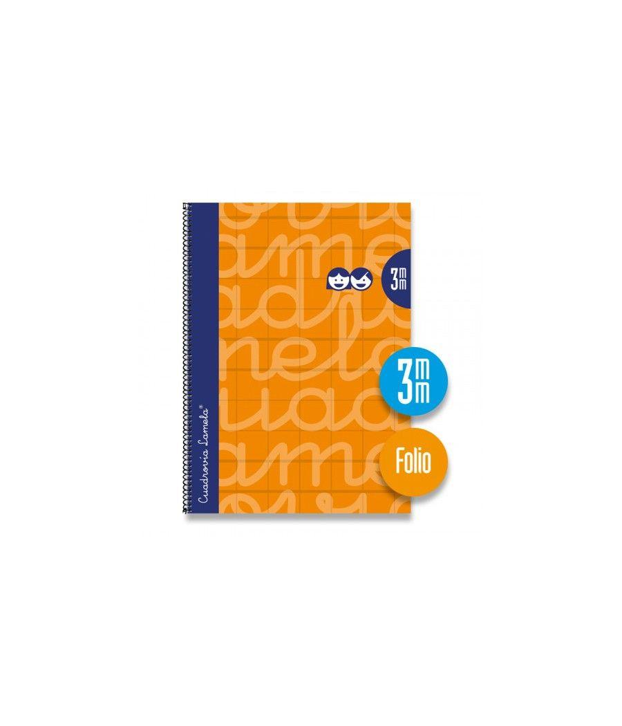 Cuaderno folio forrado rayado 3 mm naranja lamela 7fte003n pack 5 unidades
