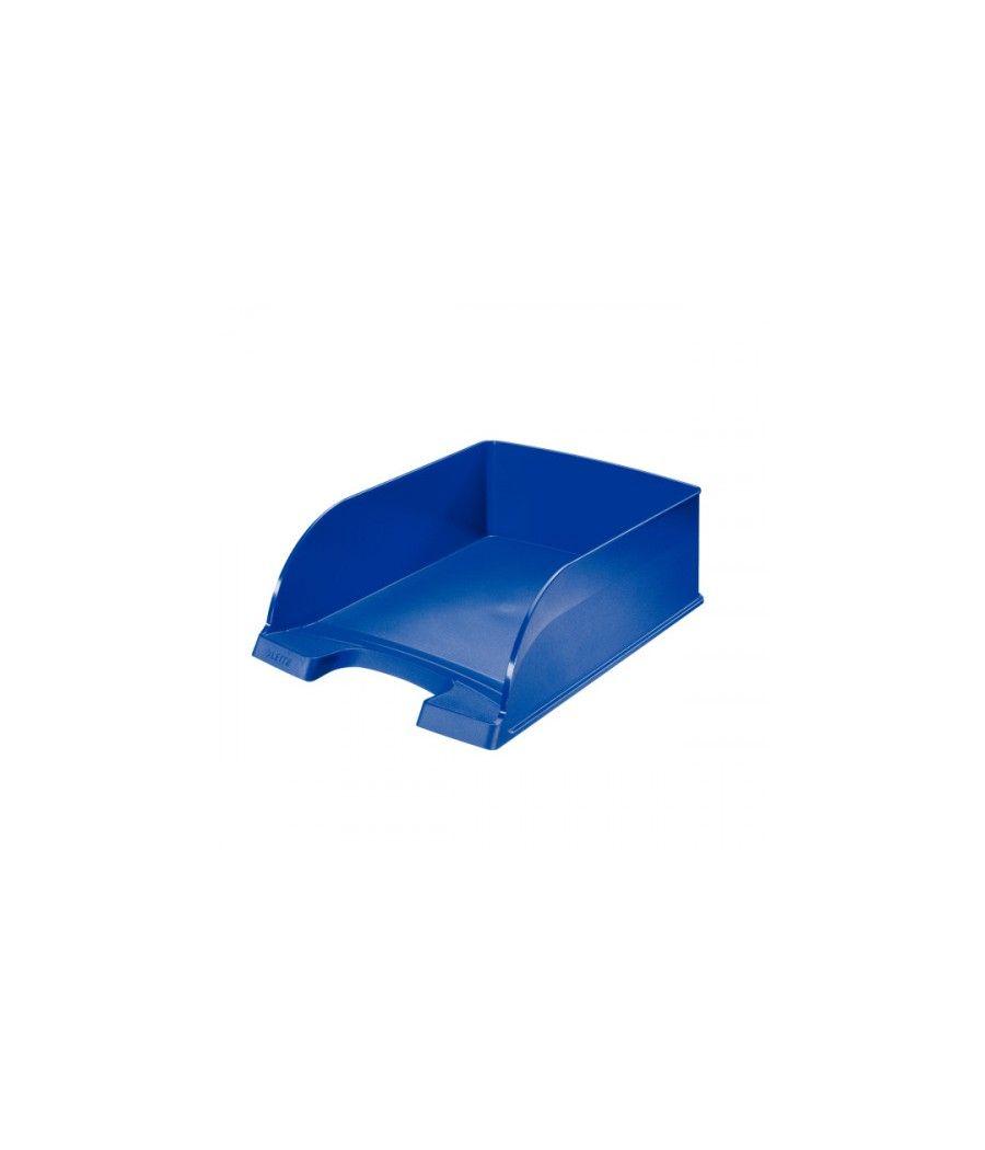 Bandeja apilable jumbo en poliestireno formato folio color azul leitz 52330035 pack 4 unidades