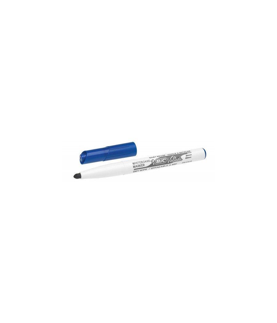 Marcador para pizarra blanca 1741 tinta a base de acetona trazo 1,4mm. azul velleda 9581701 pack 12 unidades