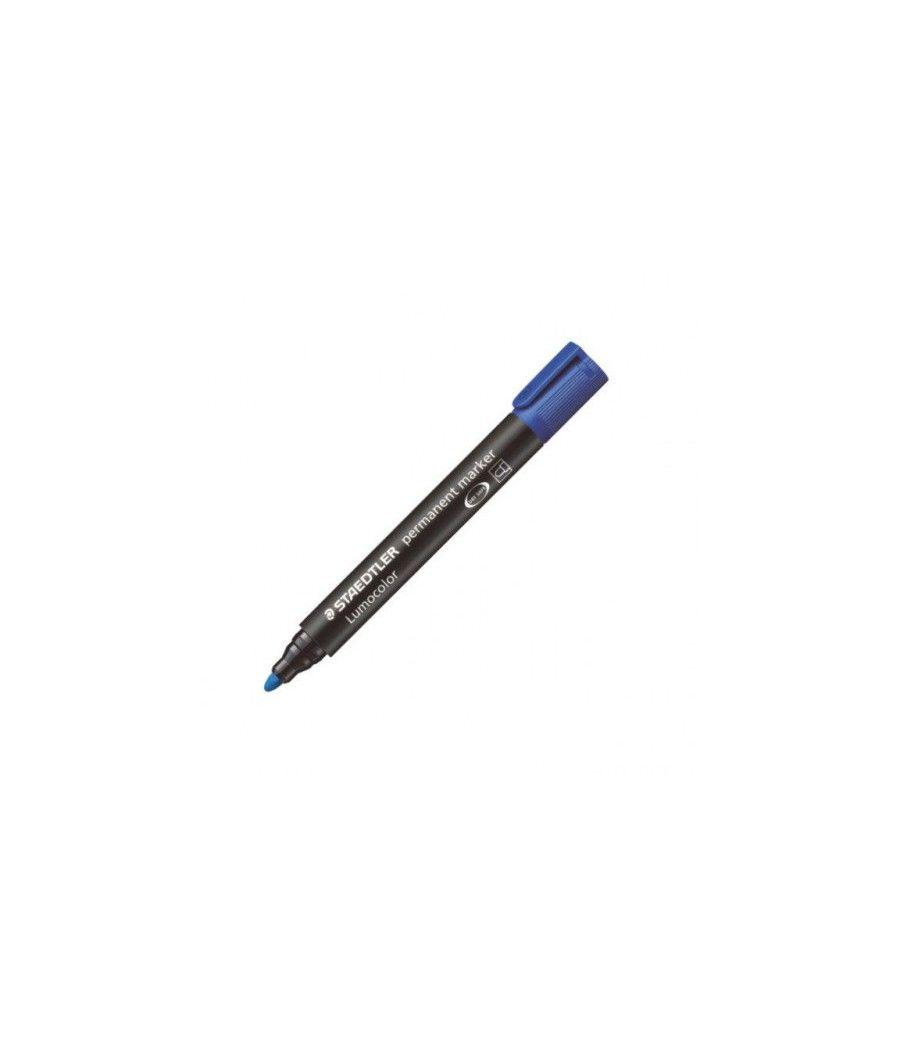 Marcador permanente lumocolor 352 trazo 2mm. azul staedtler 352-3 pack 10 unidades