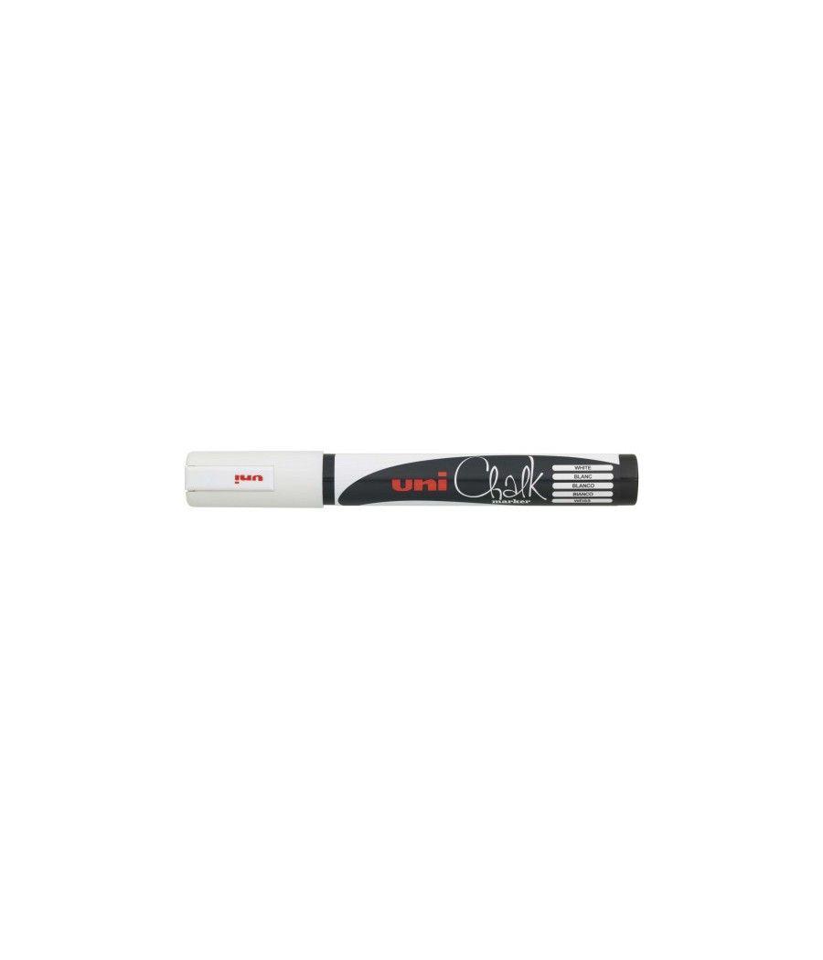 Marcador chalk pwe-5m pizarra verde 1,8-2,5mm. blanco uni-ball 140012000 pack 12 unidades