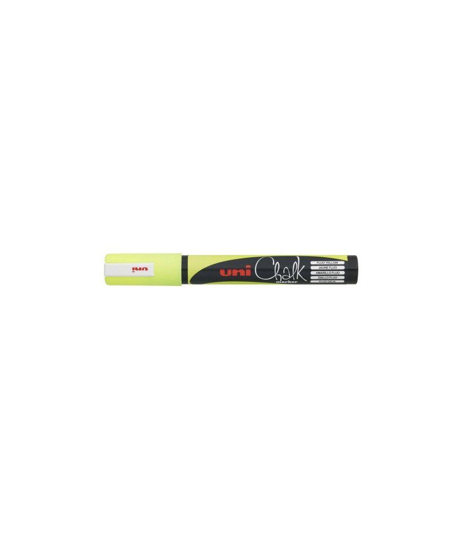 Marcador chalk pwe-5m pizarra verde 1,8-2,5mm. amarillo uni-ball 140020000 pack 12 unidades