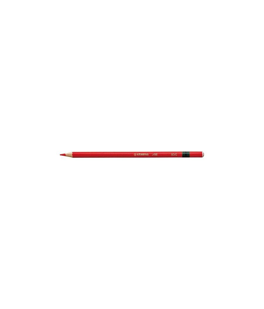 Lapiz modelo all acuarelable punta 3,3mm. color rojo stabilo 8040 pack 12 unidades