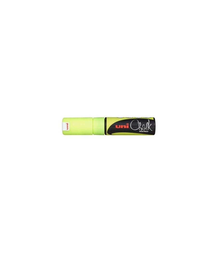 Marcador chalk pwe-8k pizarra verde 8mm. amarillo uni-ball 140103000 pack 6 unidades