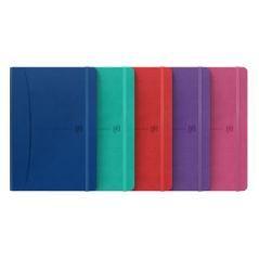 Cuaderno signature a5 tapa extradura 80h rayado horizontal colores surtidos vivos oxford 400163613 pack 5 unidades