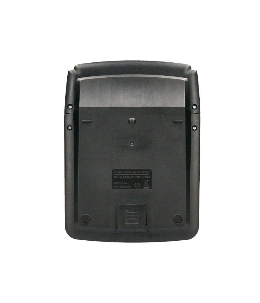 Calculadora liderpapel sobremesa xf39 12 dígitos solar y pilas color negro 190x140x32 mm 40% reciclado