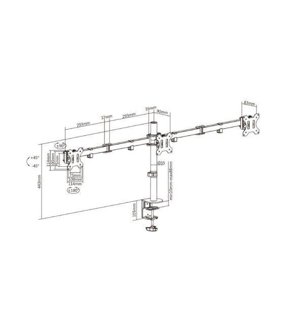 Soporte para 3 Monitores Aisens DT27TSR-061/ hasta 7kg - Imagen 5