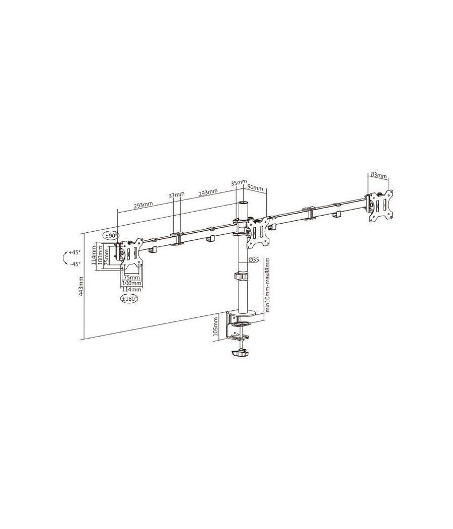 Soporte para 3 Monitores Aisens DT27TSR-061/ hasta 7kg - Imagen 5