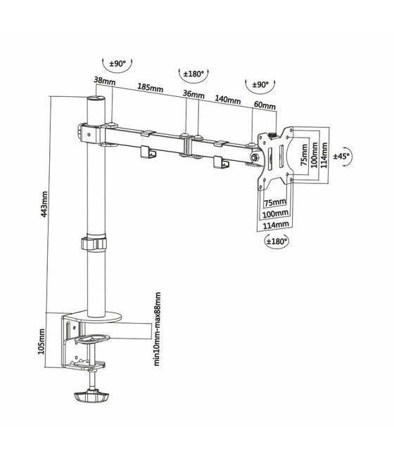 Soporte para Monitor Aisens DT32TSR-039/ hasta 8kg - Imagen 5