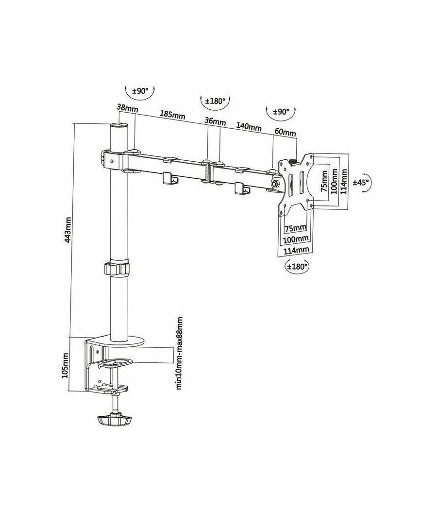 Soporte para Monitor Aisens DT32TSR-039/ hasta 8kg - Imagen 5