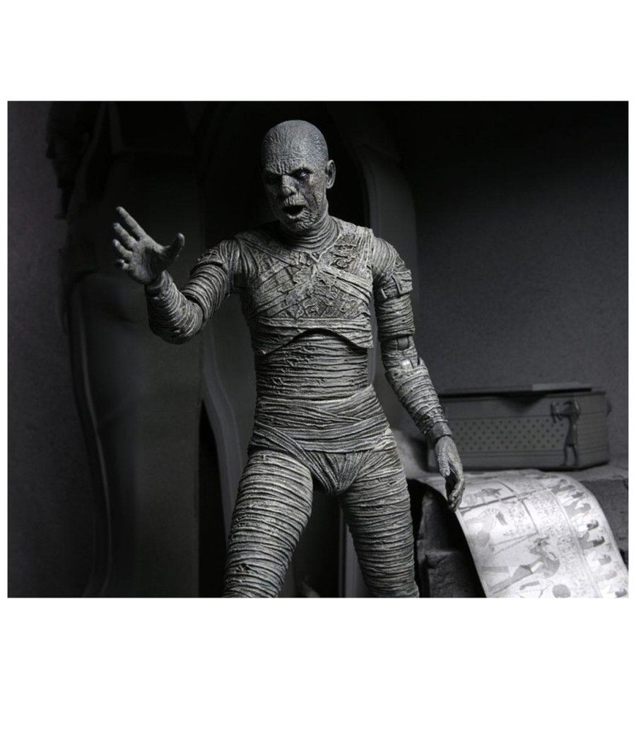 Figura neca ultimate mummy (black &white) 18 cm universal monsters scale action figure