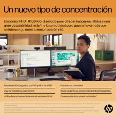 HP E-Series E24 G5 60,5 cm (23.8") 1920 x 1080 Pixeles Full HD LED Plata, Negro