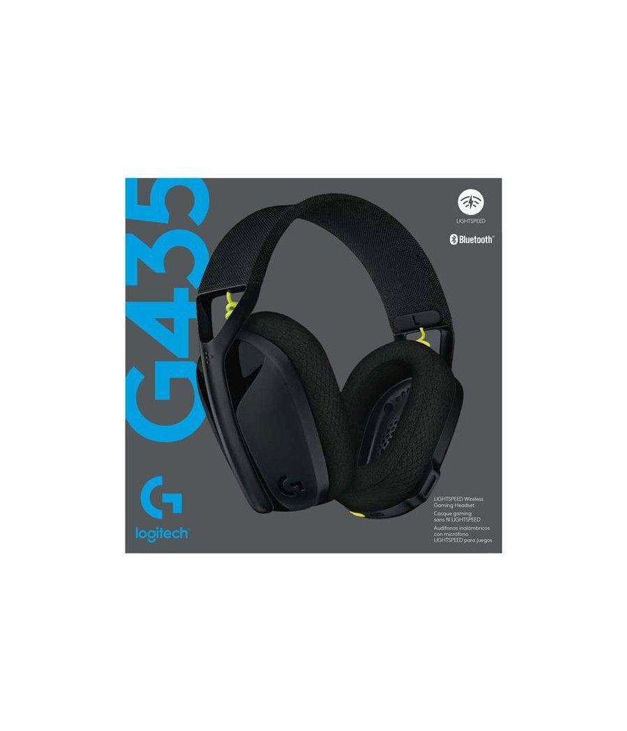 Auriculares con microfono logitech g435 gaming wireless inalambrico negro
