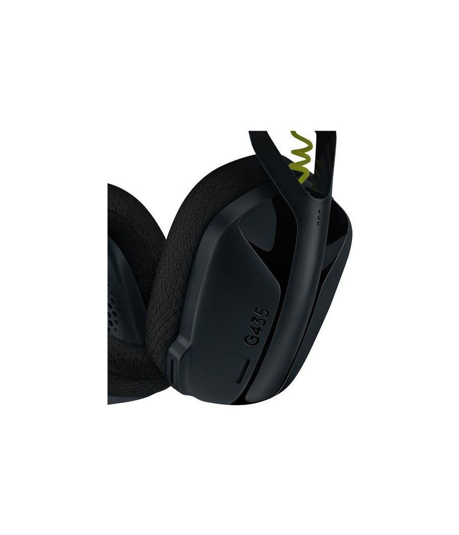 Auriculares con microfono logitech g435 gaming wireless inalambrico negro