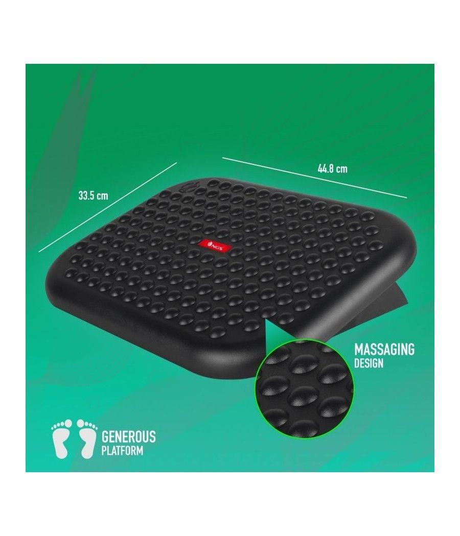 Reposapiés Ergonómico/ Inclinable/ Ajustable NGS Footnest/ 448 x 335mm - Imagen 2