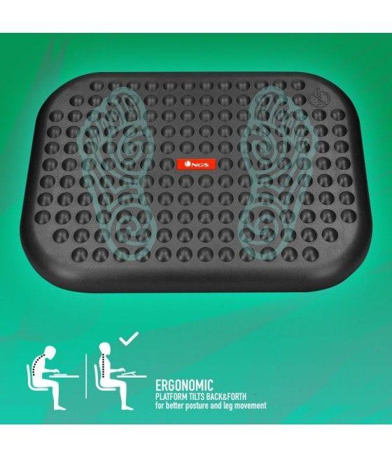 Reposapiés Ergonómico/ Inclinable/ Ajustable NGS Footnest/ 448 x 335mm - Imagen 4