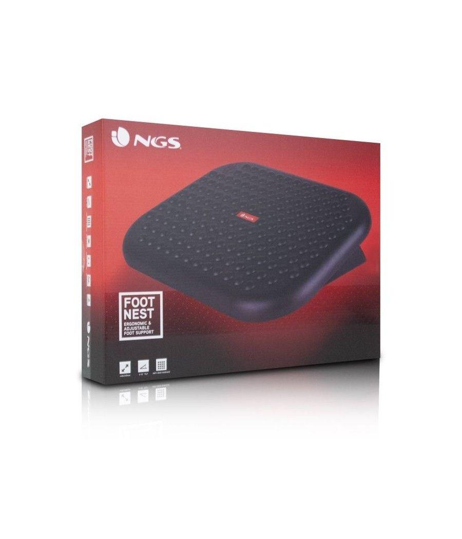 Reposapiés Ergonómico/ Inclinable/ Ajustable NGS Footnest/ 448 x 335mm - Imagen 5