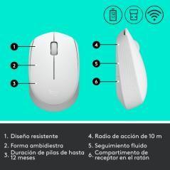 Logitech M171 ratón Ambidextro RF inalámbrico Óptico