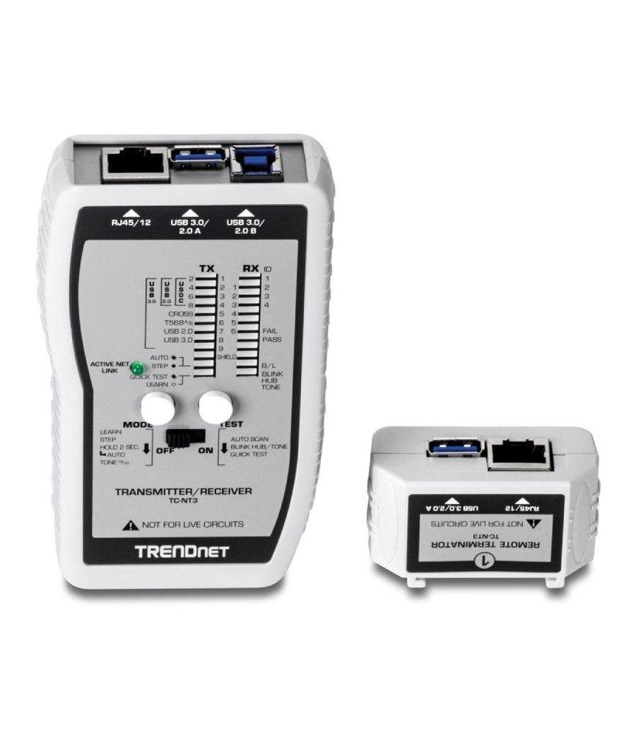 Tester TRENDnet TC-NT3 para RJ11-RJ12-RJ45-USB - Imagen 2