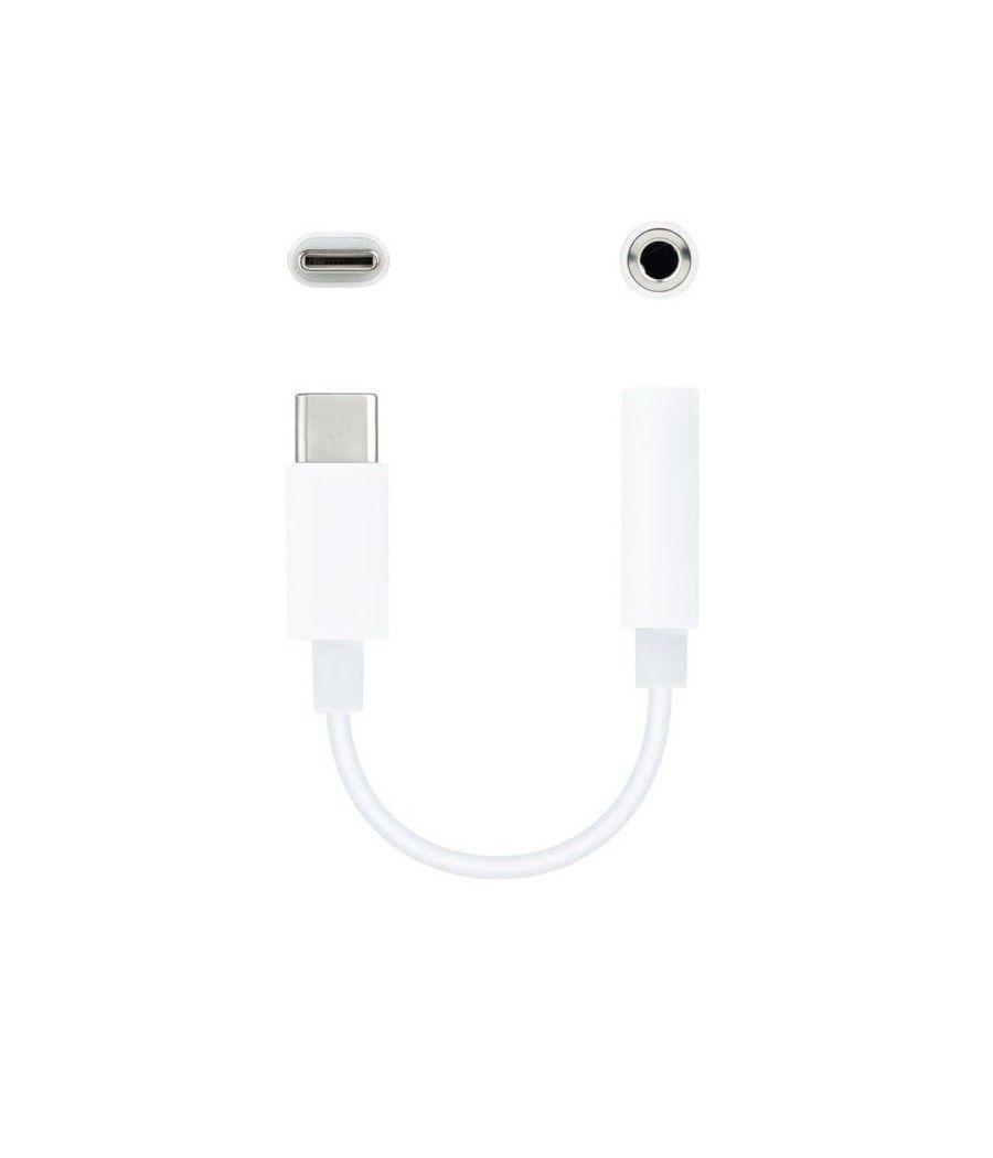 Adaptador usb tipo-c nanocable 10.24.1205-w/ usb tipo-c macho - jack 3.5 hembra