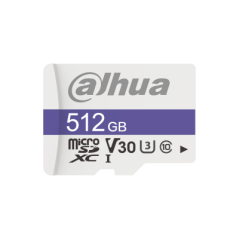 512gb microsd card, read speed up to 100 mb/s, write speed up to 80 mb/s, speed class c10, u3, v30, tbw 70tb (dhi-tf-c100/512gb)
