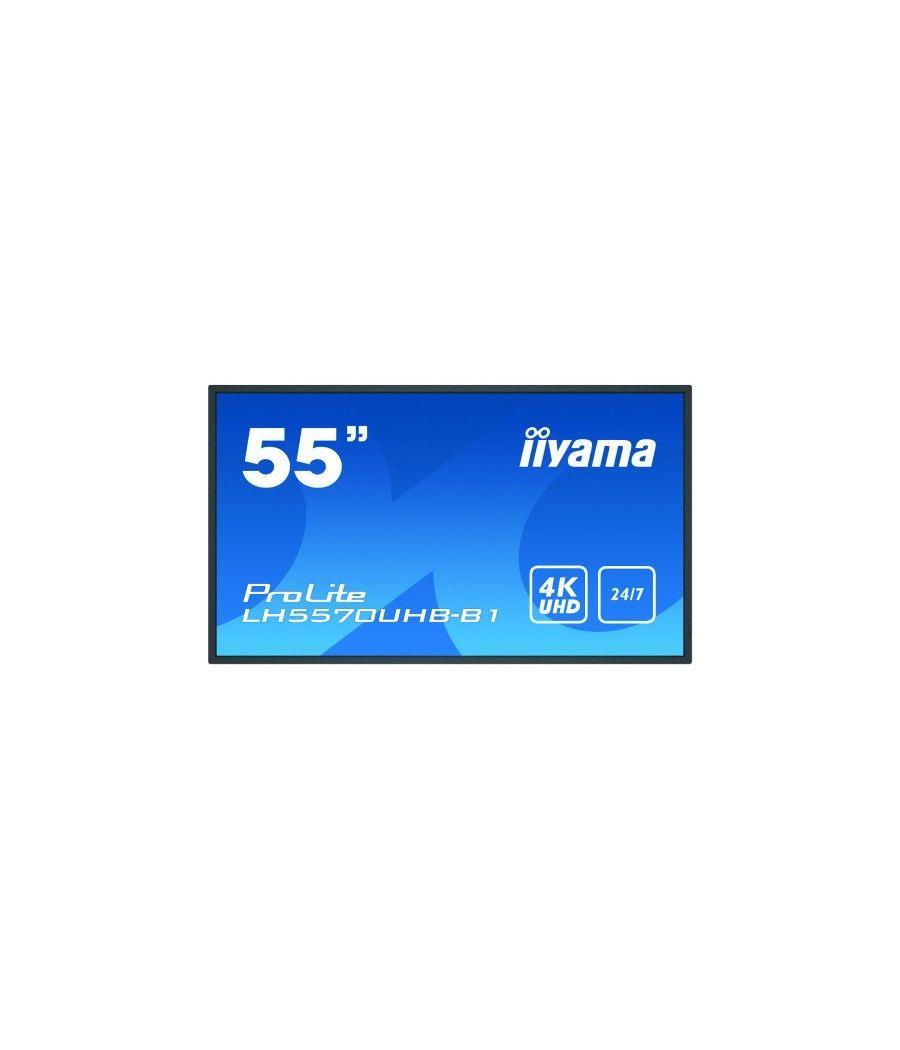 Iiyama lh5570uhb-b1 pantalla de señalización pantalla plana para señalización digital 138,7 cm (54.6") va 4k ultra hd negro proc
