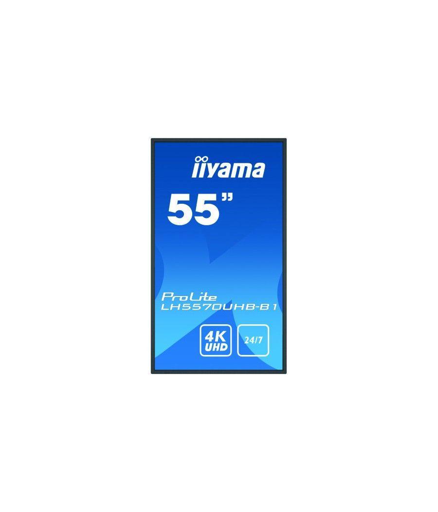 Iiyama lh5570uhb-b1 pantalla de señalización pantalla plana para señalización digital 138,7 cm (54.6") va 4k ultra hd negro proc