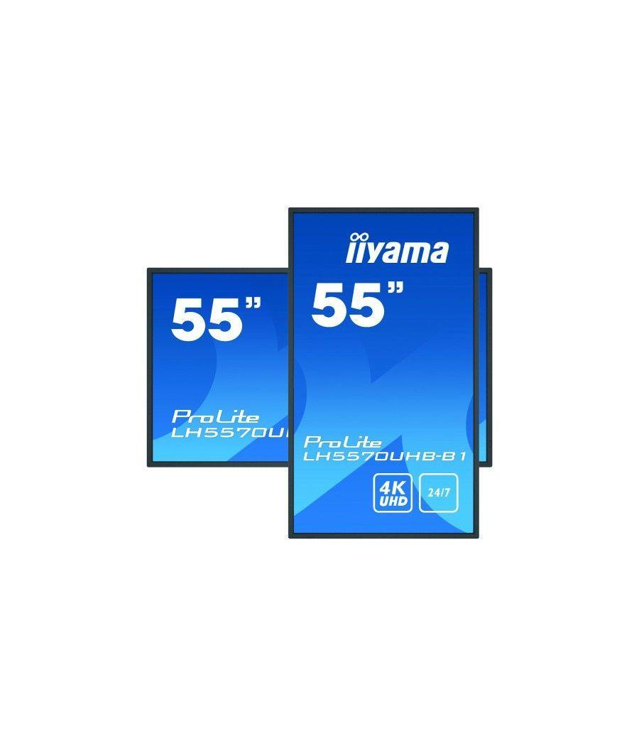 Iiyama lh5570uhb-b1 pantalla de señalización pantalla plana para señalización digital 138,7 cm (54.6") va 4k ultra hd negro proc