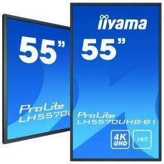 Iiyama lh5570uhb-b1 pantalla de señalización pantalla plana para señalización digital 138,7 cm (54.6") va 4k ultra hd negro proc